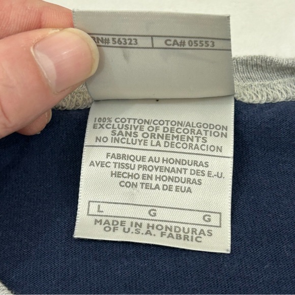 Vintage Y2K 2000s Nike Swoosh Logo Sportswear Navy Blue Cotton T-Shirt Men’s L - Picture 4 of 7